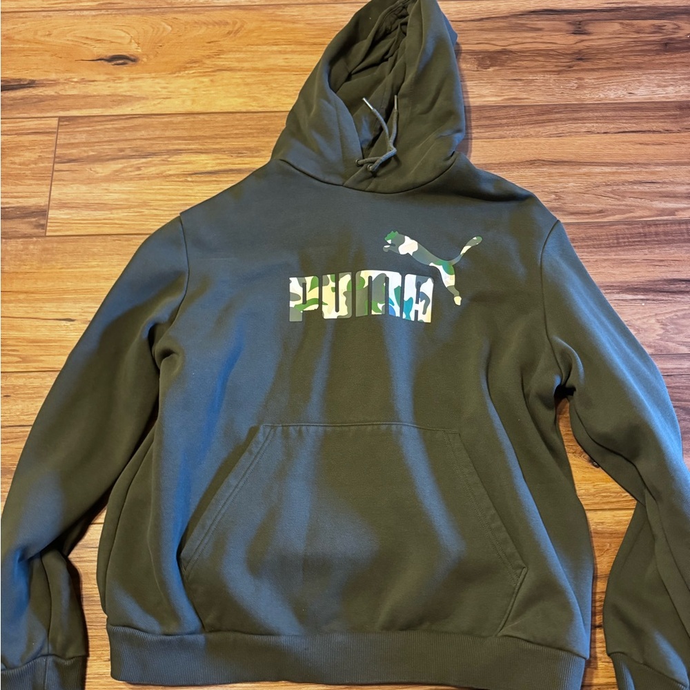 Puma Olive Green Hoodie